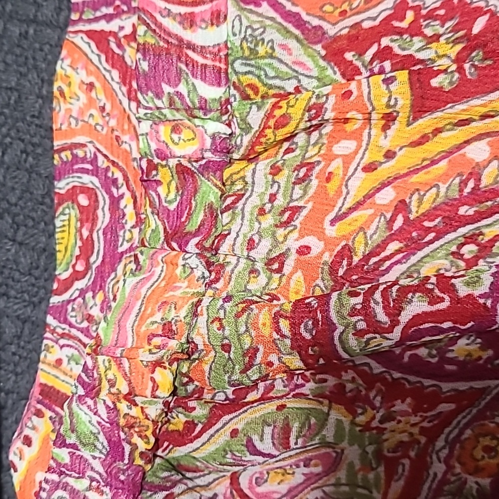 JH Collectibles Paisley Midi Skirt - Red and Pink - Picture 5 of 7